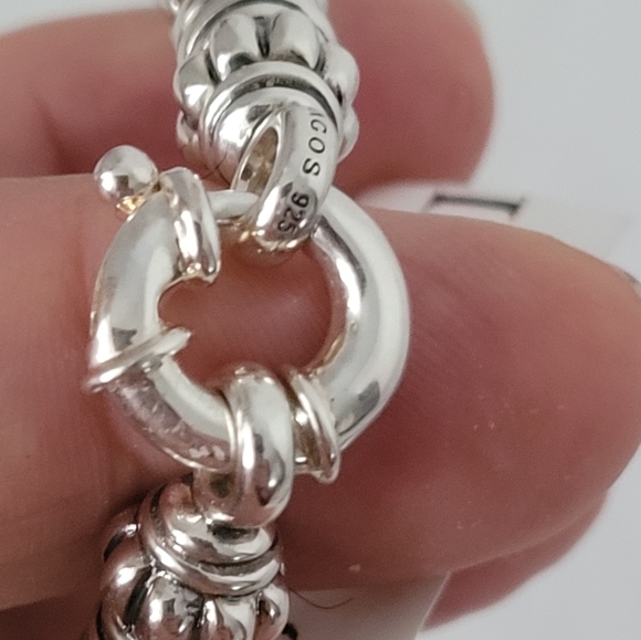 LAGOS Sterling Silver 7mm Caviar Rope Bracelet, size 7 - Picture 7 of 9